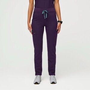 Figs Women's Purple Jam High Waisted Yola Scrub Pants